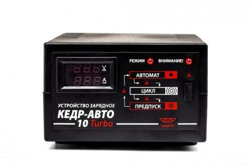 Зарядное у-во "Кедр-Авто" 10 Turbo 6-12V 10A для свинцово-кислотных АКБ