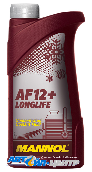 MANNOL Антифриз AF-12 красный конц 1кг (12 в уп)