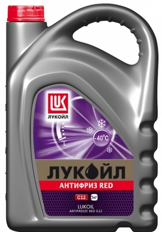 Антифриз "Лукойл" RED G-12 (красный) 5кг (3 в уп)