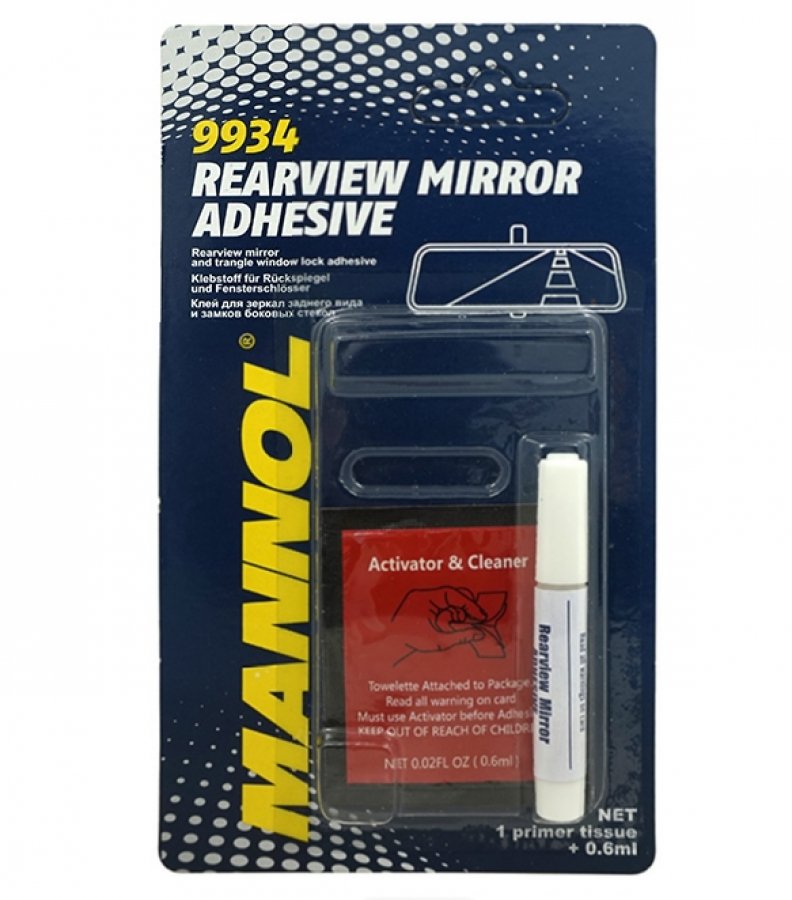 MANNOL Клей для зеркал зад.вида и замков бок.стекол/Rearview Mirror Adhesive (2х0,6мл) /9934/