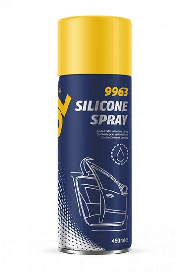 MANNOL Водоотталкивающая силиконовая смазка/Silicone Spray 450мл /9963/ (24 в уп)