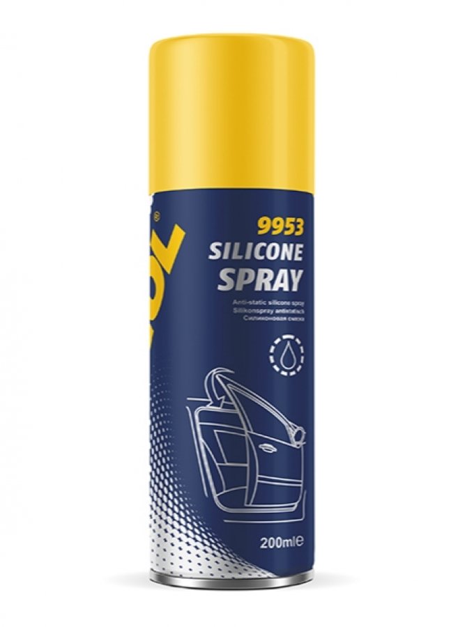 MANNOL Водоотталкивающая силиконовая смазка/Silicone Spray 200мл /9953/ (24 в уп)