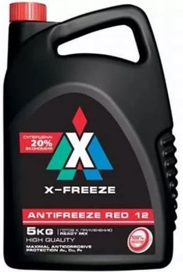 Антифриз Дзерж. - X-Freeze RED 5кг (4 в уп)