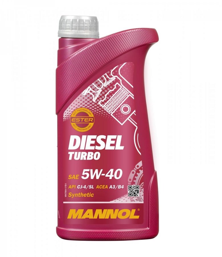 MANNOL Diesel Turbo 5w40 синт 1л (7904) (20 в уп)