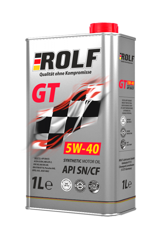 ROLF GT 5W40 SN/CF синт 1л (12 в уп)