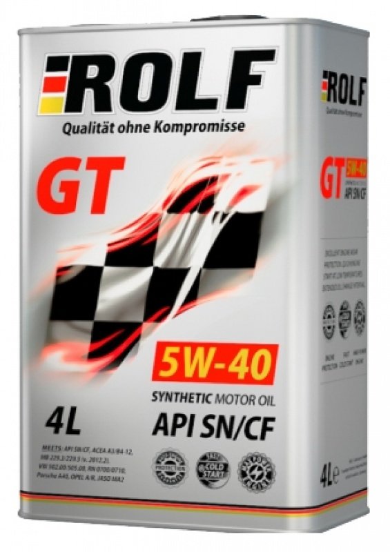 ROLF GT 5W40 SN/CF синт 4л (4 в уп)