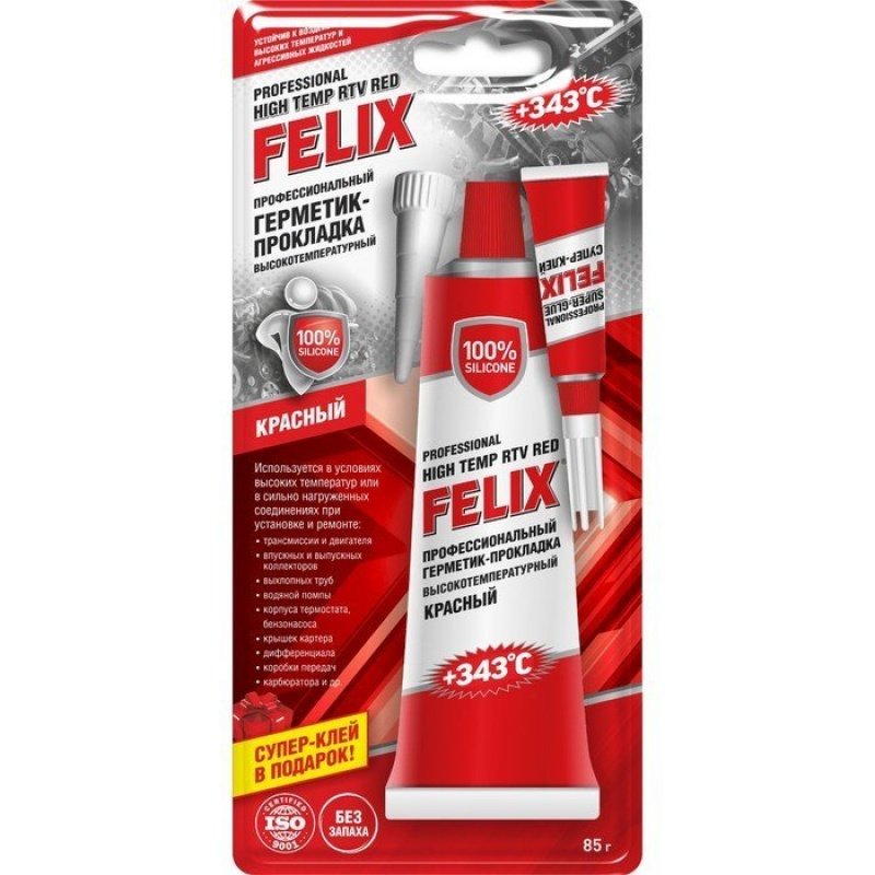 FELIX Герметик-прокладка (красный) 85г (12 в уп)