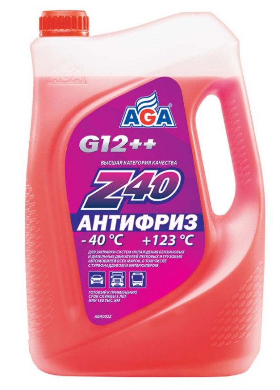 AGA- Z40 Антифриз красный 5л (3 в уп)