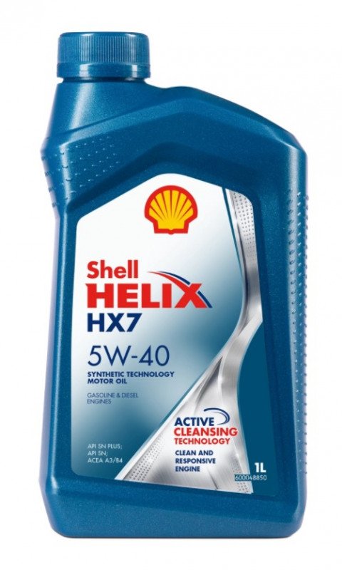 SHELL HELIX HX7 5W40 1л п/с (синий) (12 уп)