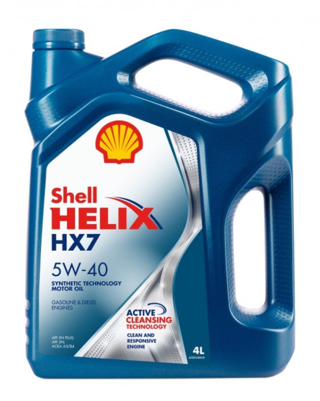 SHELL HELIX HX7 5W40 4л п/с (синий) (4 в уп)