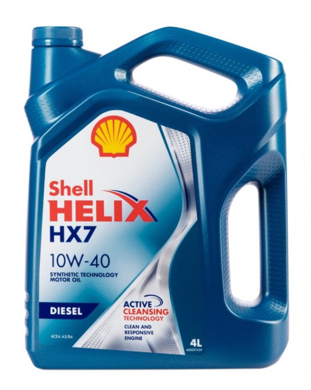 SHELL HELIX HX7 Diesel 10W40 4л п/син (4 в уп)