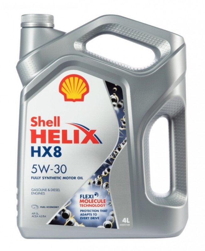 SHELL HELIX HX8 5W30 4л синт (сер) (4 в уп)