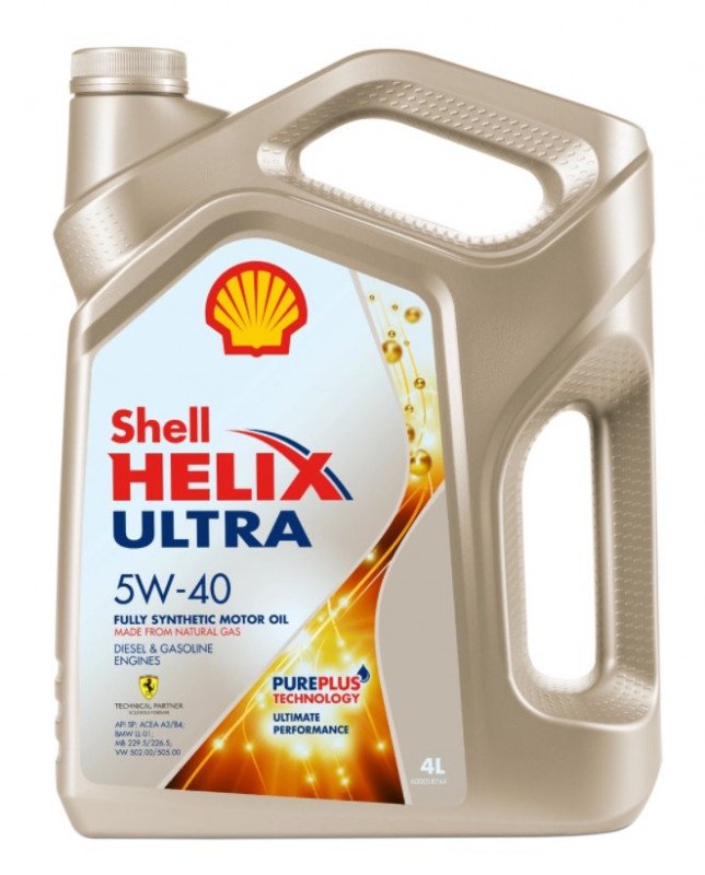 SHELL HELIX Ultra Pure Plus 5W40 4л синт (4 в уп)