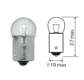 Лампа Маяк A 12- 5 BA15S /61205/ (10/100 в уп)