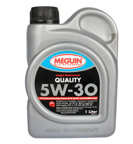 Meguin Megol Motorenoel Quality 5W30 CF/SL A3/B4 HC-синт 1л (12 в уп)