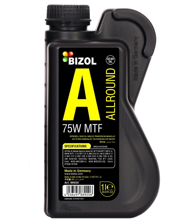 BIZOL Allround Gear Oil MTF 75W синт 1л (12 в уп) /88920/