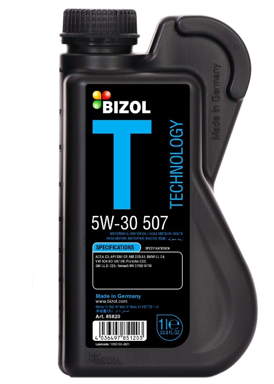 BIZOL Technology 5W30 507 SM C3 HC-синт 1л (12 в уп) /85820/
