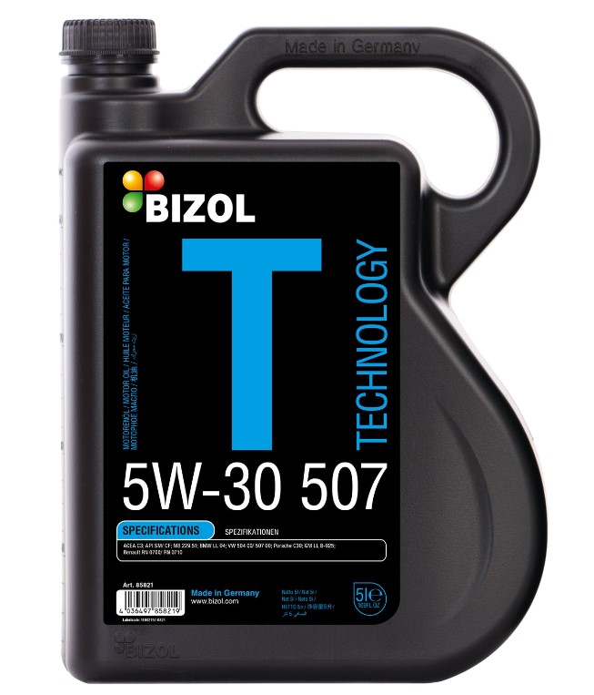 BIZOL Technology 5W30 507 SM C3 HC-синт 5л (4 в уп) /85821/