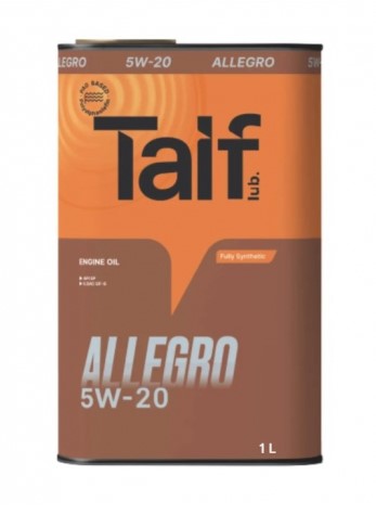 TAIF ALLEGRO 5W-20 PAO SP,GF-6A синт 1л (12 в уп)