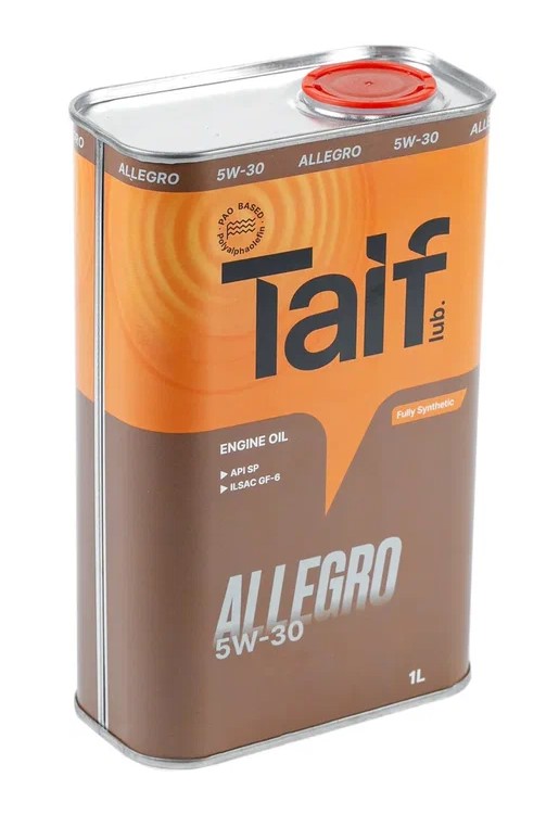 TAIF ALLEGRO 5W-30 PAO SP,GF-6A синт 1л (12 в уп)