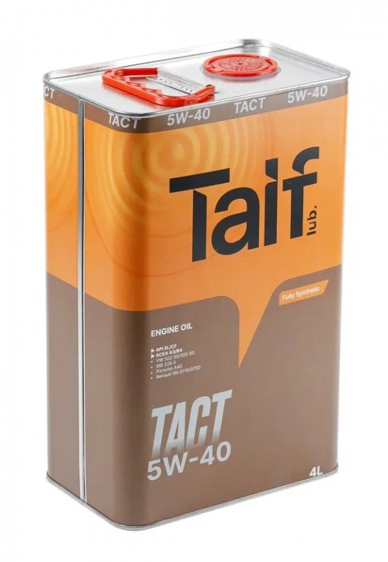 TAIF TACT 5W-40 SL/CF,A3/B4 синт 4л (4 в уп)