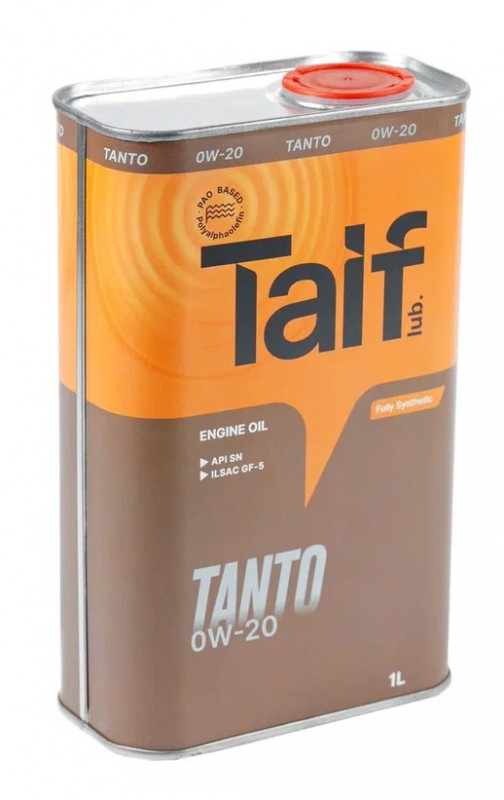 TAIF TANTO 0W-20 PAO SN,GF-5 синт 1л (12 в уп)