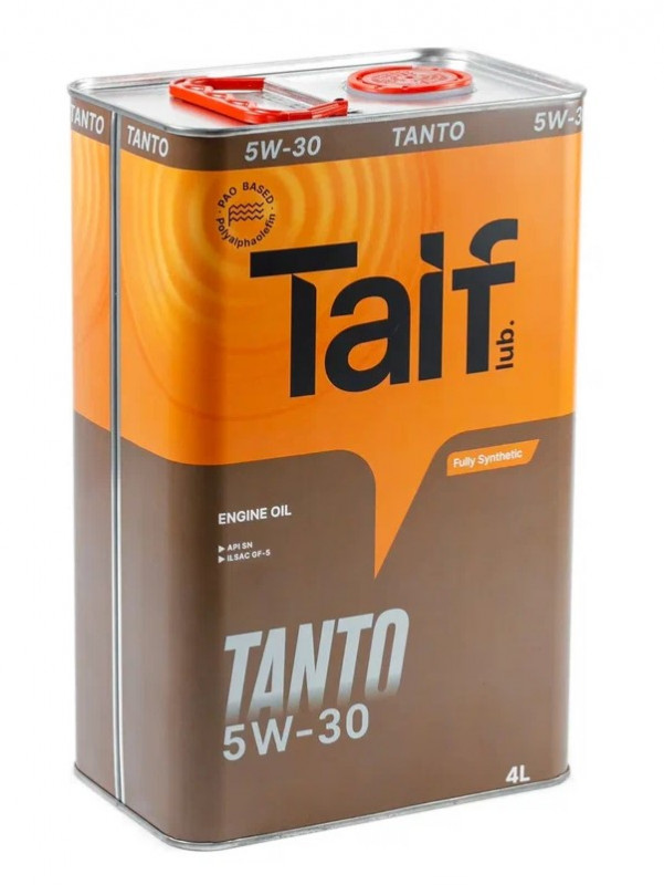 TAIF TANTO 5W-30 PAO SN,GF-5 синт 4л (4 в уп)