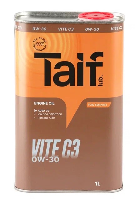 TAIF VITE C3 0W-30 PAO SN,C3 синт 1л ( 12 в уп)
