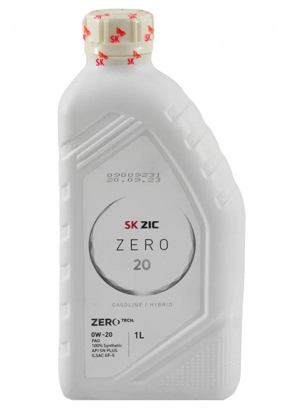 ZIC - ZERO 0W20 Gasoline Hybrid синт 1л (12 в уп)