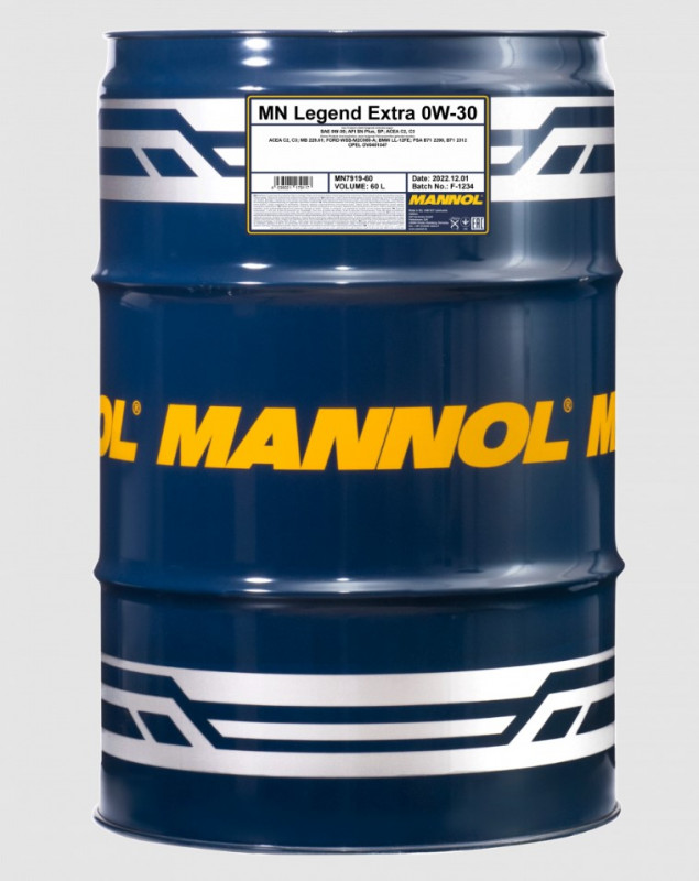 MANNOL Legend Extra 0W30 SN синт 60л (7919)