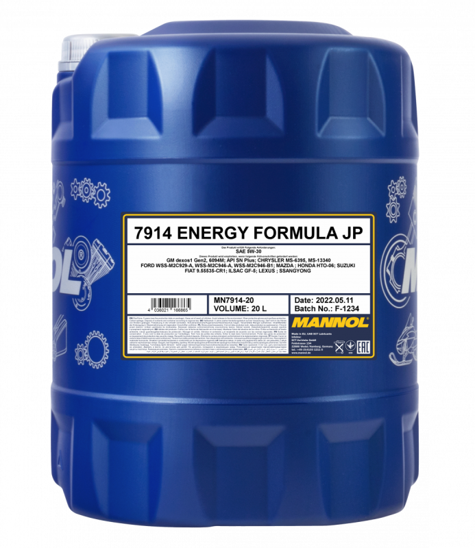 MANNOL Energy Formula JP 5W30 синт 20л (7914)
