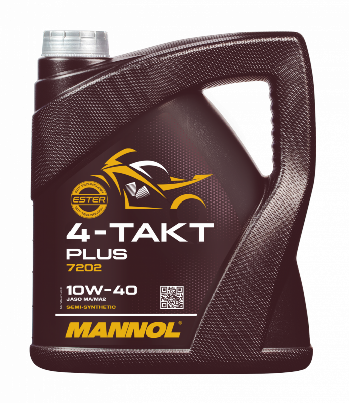 MANNOL 4-TAKT PLUS 10W40 п/синт 4л (7202) (АКЦИЯ 4 канистры+1)