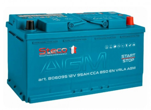 АКБ STECO AGM 6CT 95Ah о.п. (EN850) 353*175*190