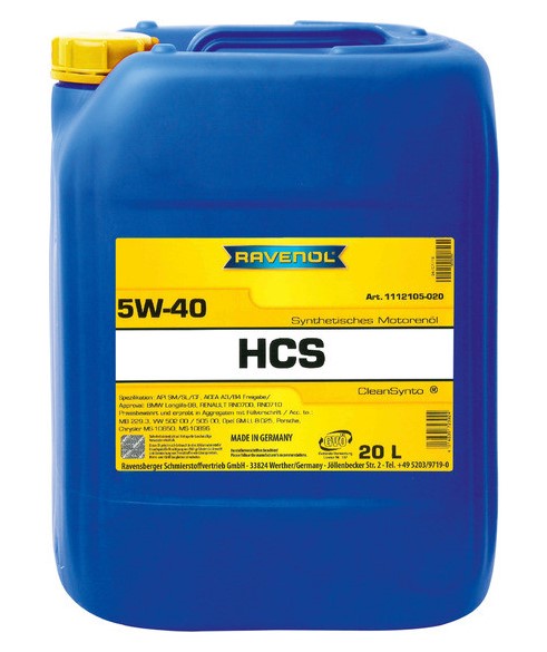 RAVENOL HCS 5W40 20л синт