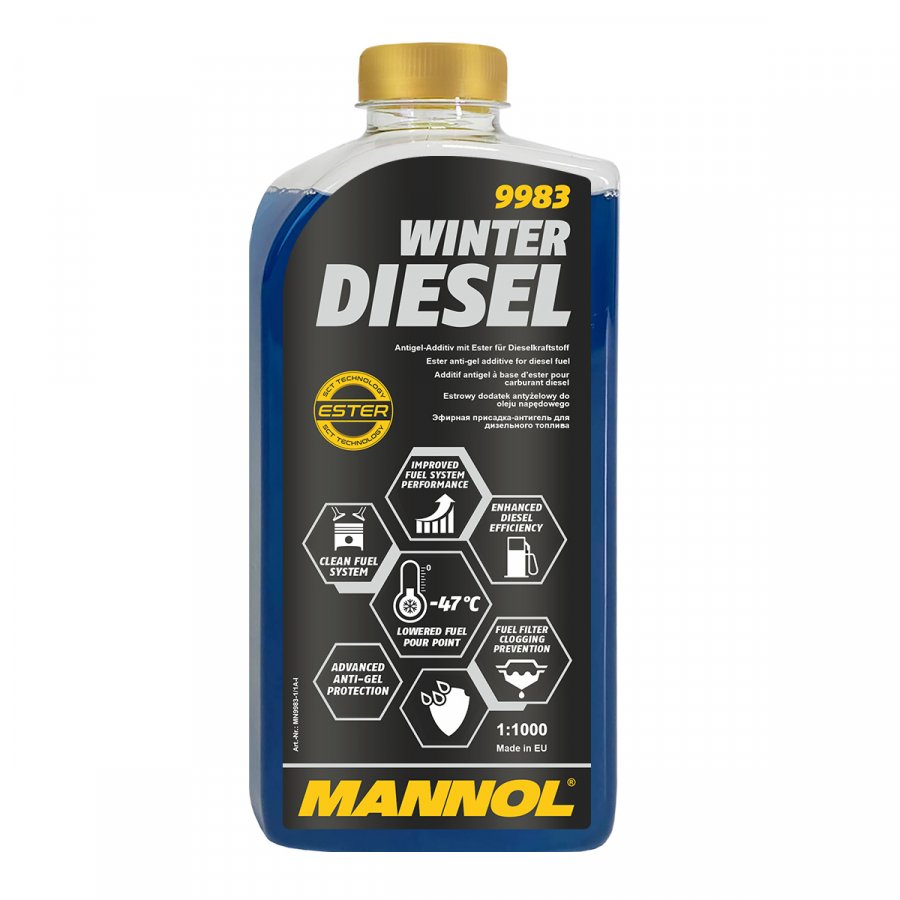 MANNOL Зимний антигель/WINTER Diesel 1л /9983/ (12 в уп)