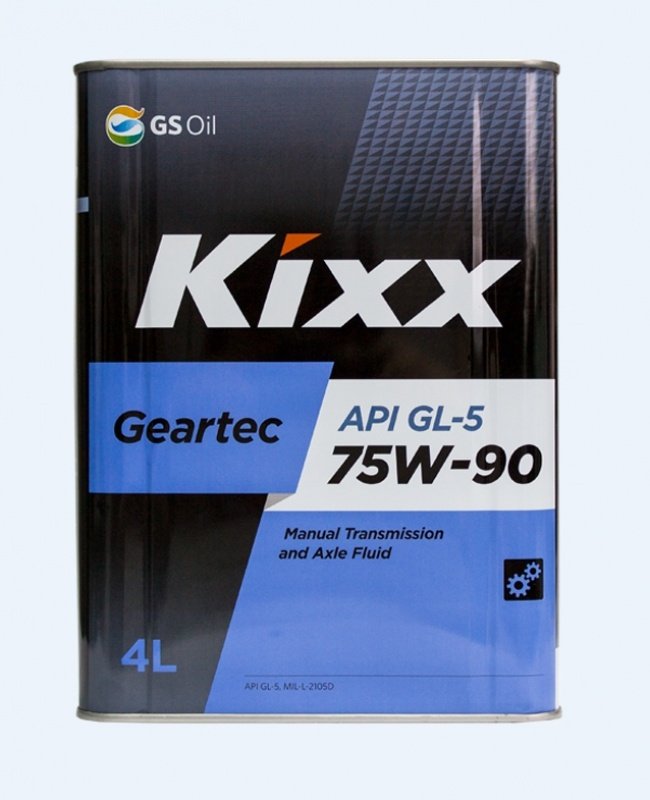 KIXX Geartec GL-5 75W90 п/синт 4л (4 в уп)