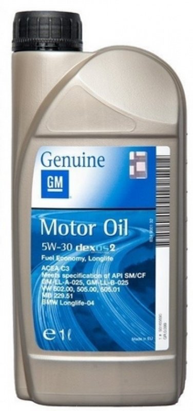 GM Motor Oil Dexos2 Longlife 5W30 1л EU (20 в уп)