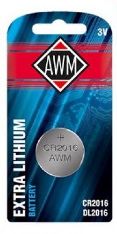 Батарейка литиевая AWM CR2016 3V (1шт) (25 в уп)