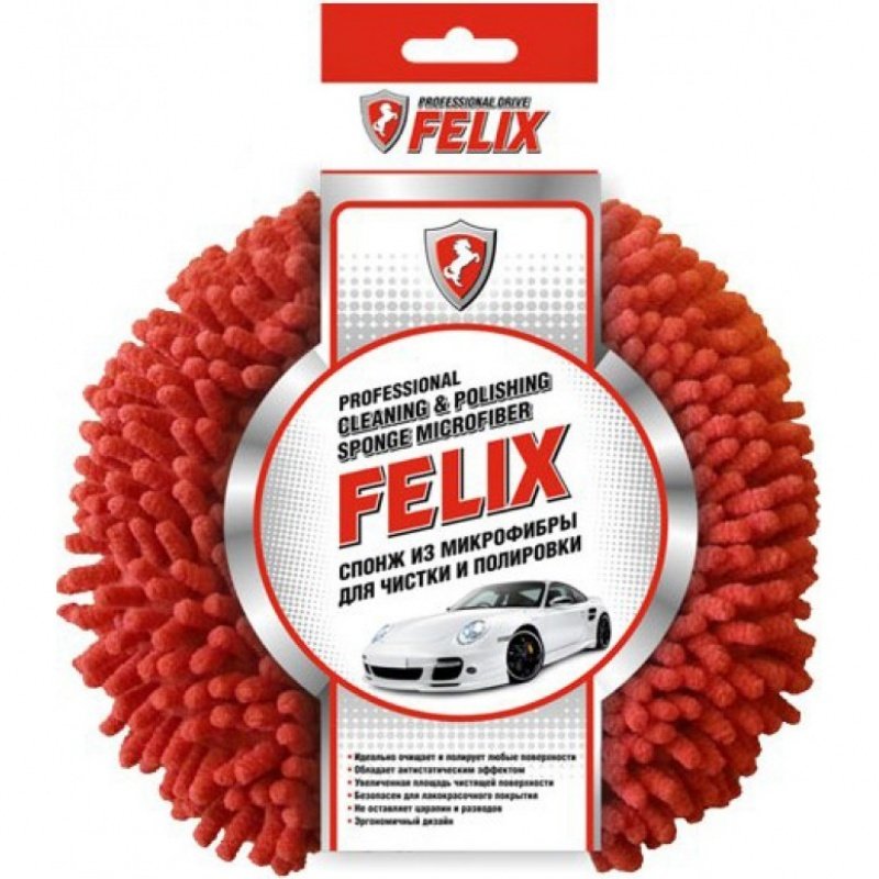 Спонж из микрофибры FELIX д/чистки и полировки (12 в уп)