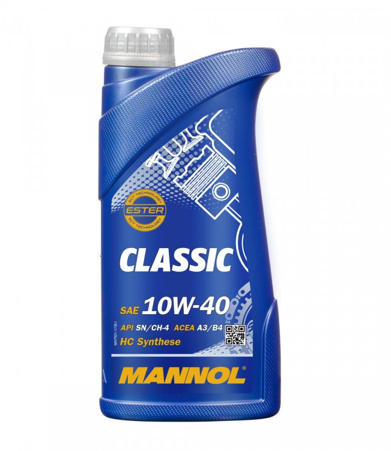 MANNOL CLASSIC HP 10w40 п/синт 1л (7501) (12 в уп)