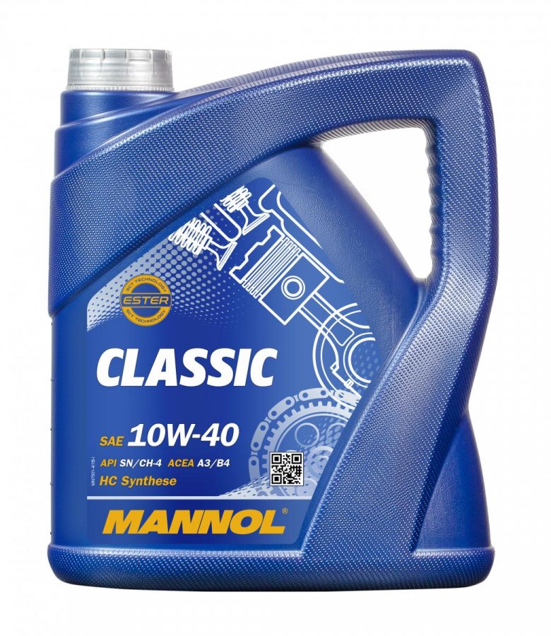 MANNOL CLASSIC HP 10w40 п/синт 4л (7501) (4 в уп)
