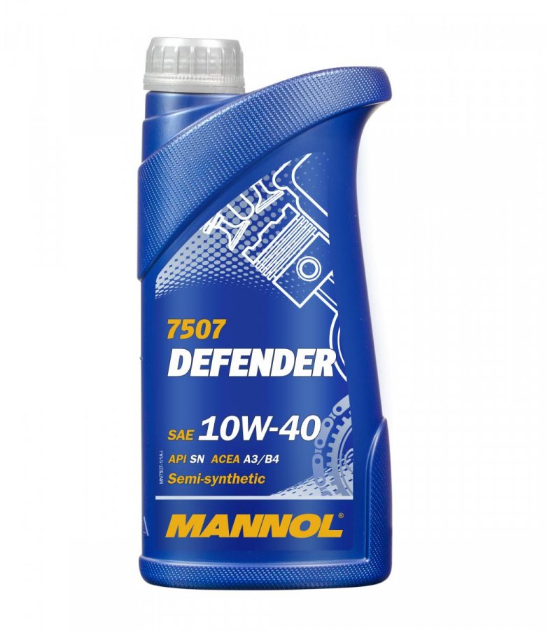 MANNOL DEFENDER 10w40 SL п/синт 1л (7507) (20 в уп)