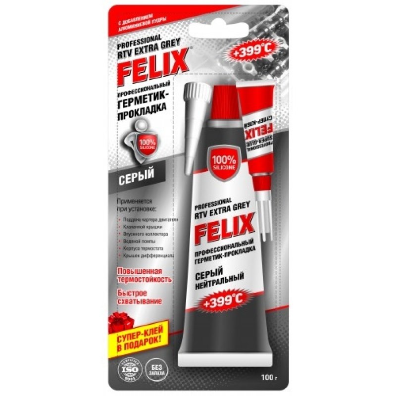 FELIX Герметик-прокладка (серый) 100г (12 в уп)