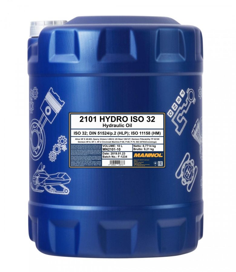 MANNOL Гидравлическое масло Hydro ISO 32 HLP 10л (2101)