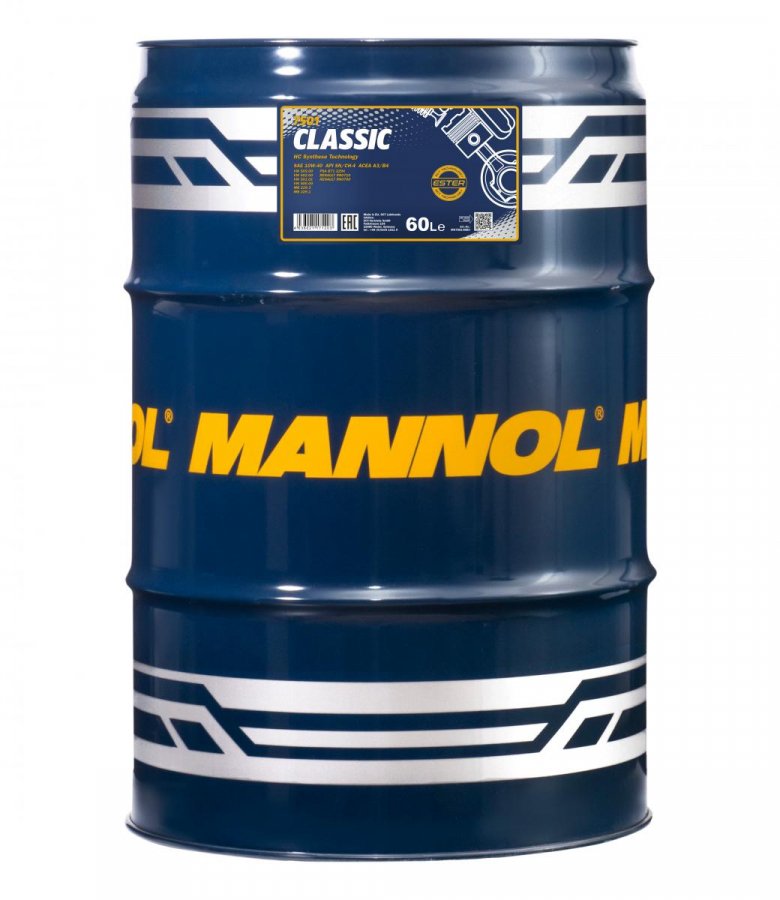 MANNOL CLASSIC HP 10w40 п/синт 60л (7501)