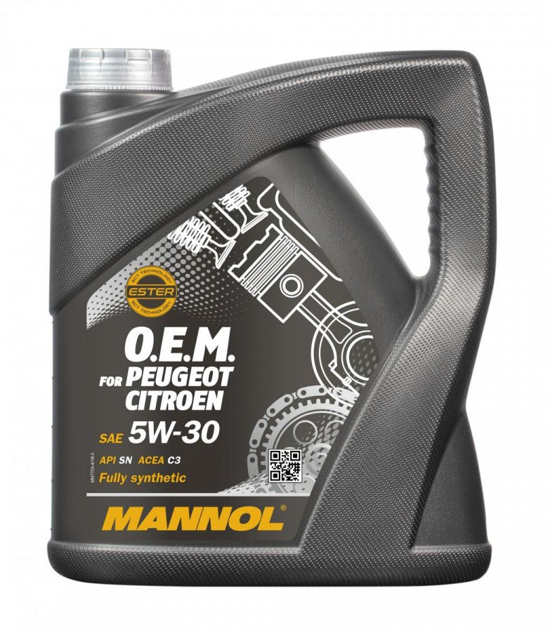 MANNOL O.E.M. for PEUGEOT CITROEN 5W30 синт 4л (7703) (4 в уп)