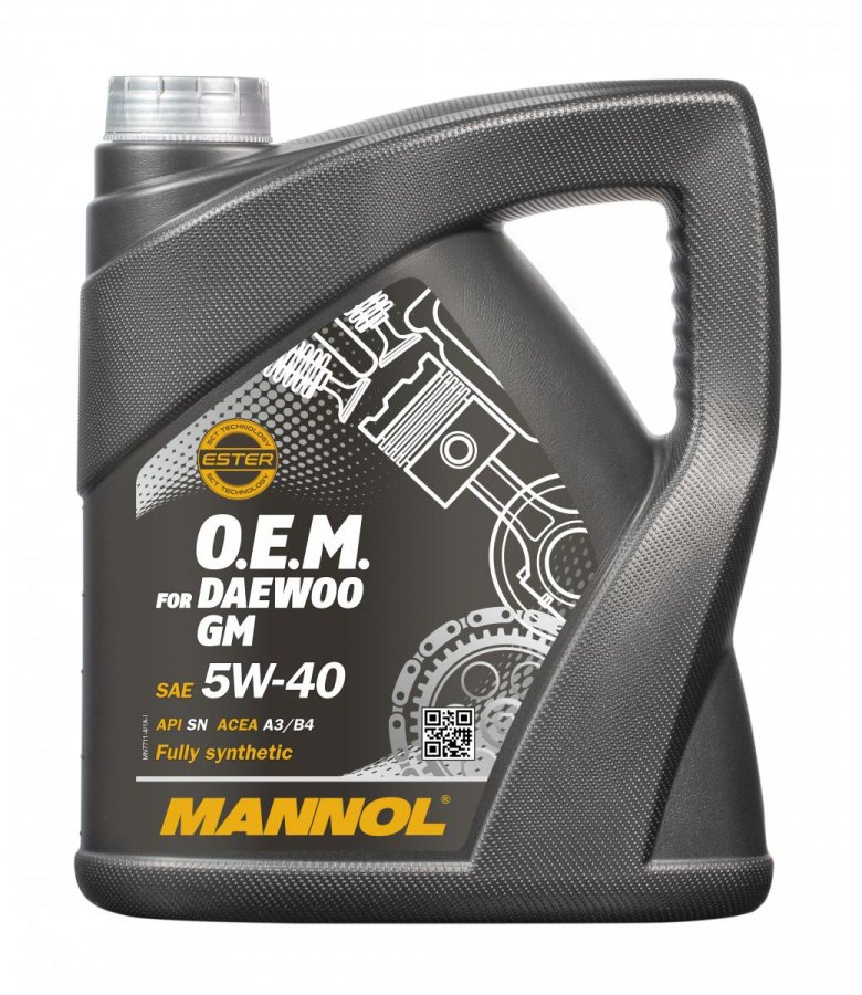 MANNOL O.E.M. for DAEWOO GM 5W40 синт 4л (7711) (4 в уп)